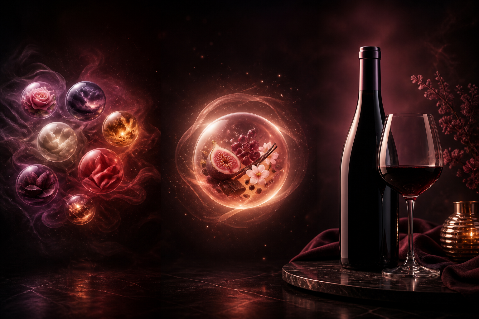 Emotion cues becoming a flavor profile and then a wine recommendation